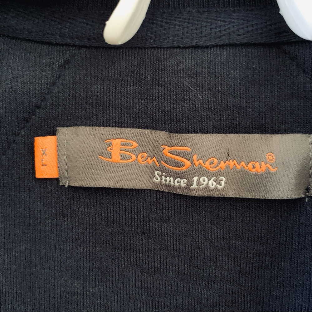 Ben Sherman Sweater Jacket Men's Zipper Knit Cotton Blend Navy Size‎ XL - Picture 4 of 16